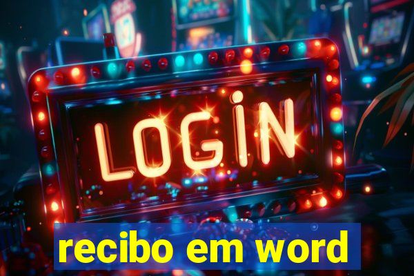 recibo em word