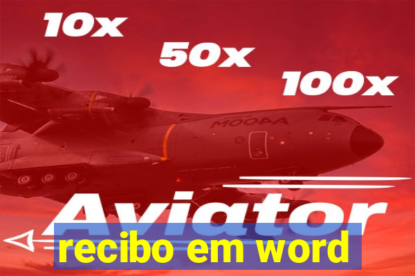 recibo em word