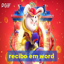 recibo em word