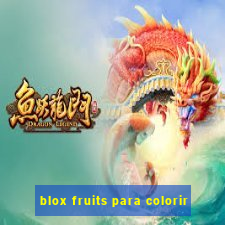 blox fruits para colorir