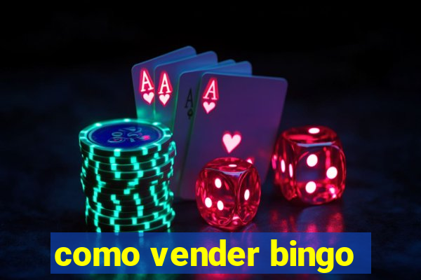 como vender bingo