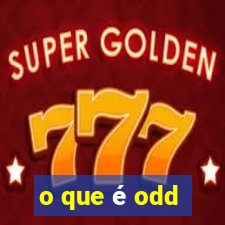 o que é odd