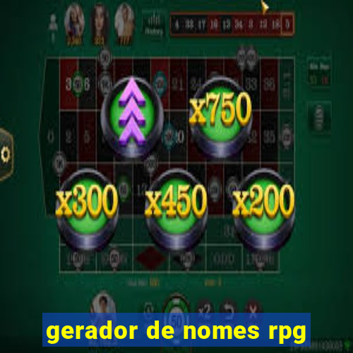 gerador de nomes rpg