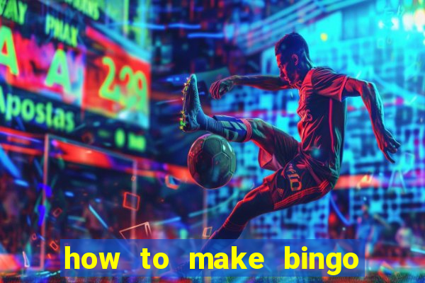 how to make bingo cards in excel