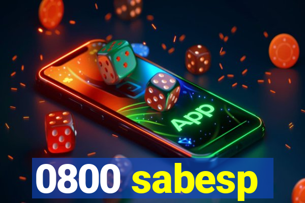 0800 sabesp