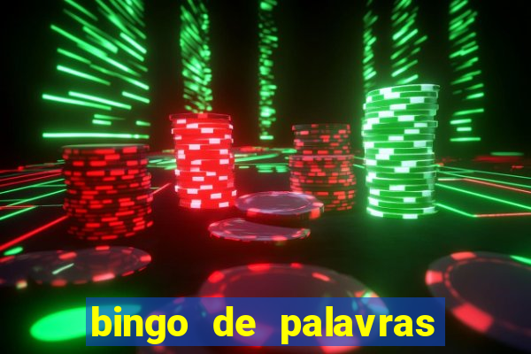 bingo de palavras de natal