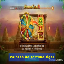 valores do fortune tiger