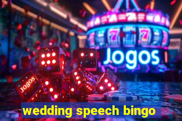 wedding speech bingo