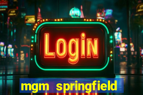 mgm springfield slot payout percentage