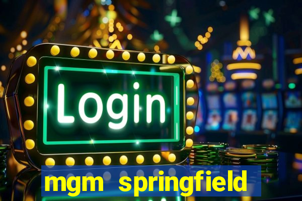 mgm springfield slot payout percentage