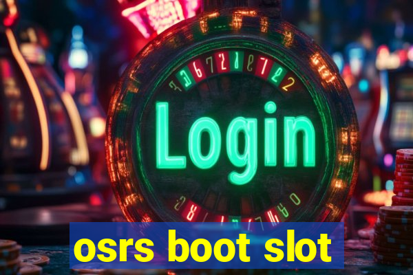 osrs boot slot