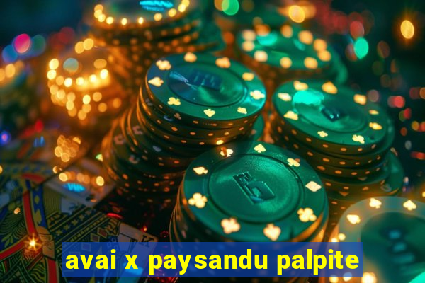 avai x paysandu palpite