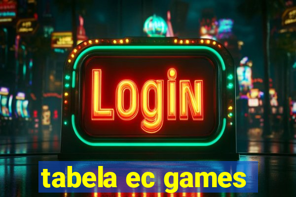 tabela ec games