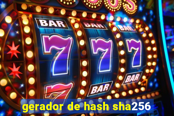 gerador de hash sha256