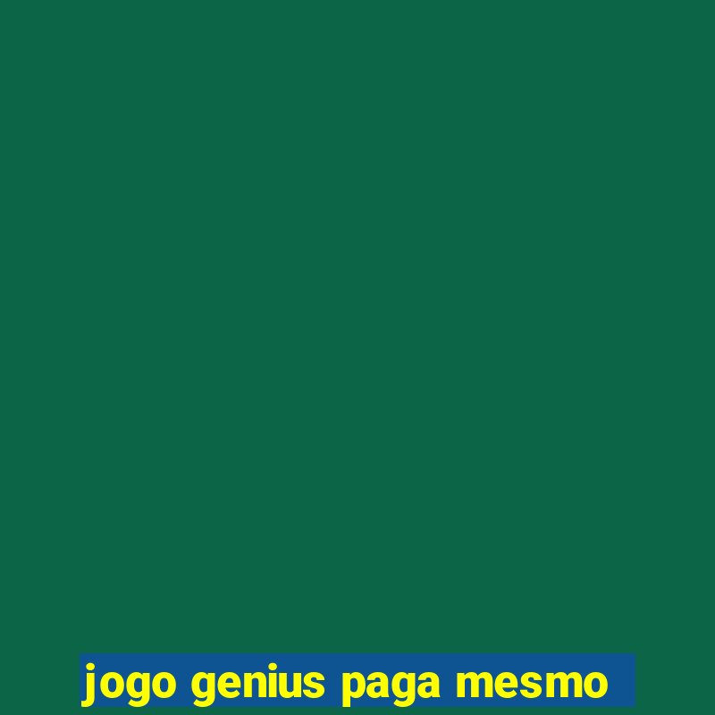 jogo genius paga mesmo