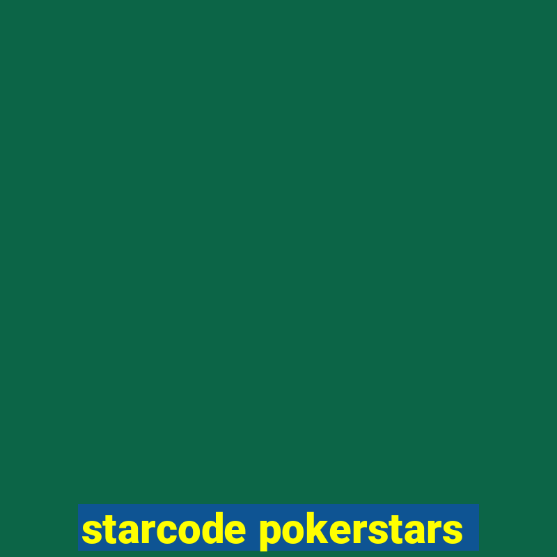 starcode pokerstars