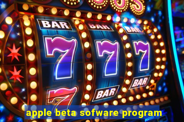 apple beta sofware program