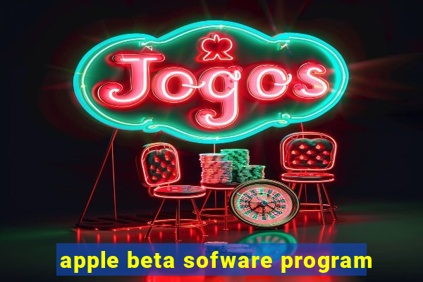 apple beta sofware program