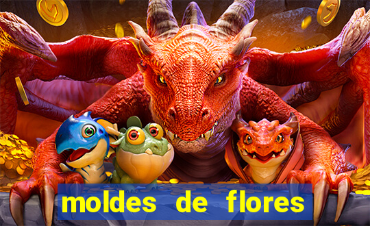 moldes de flores gigantes para imprimir