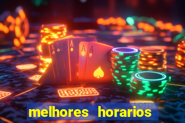 melhores horarios para ganhar no fortune tiger