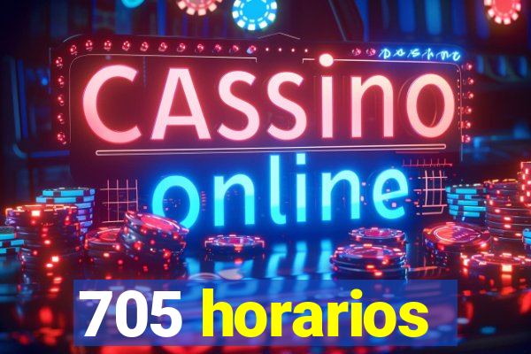 705 horarios