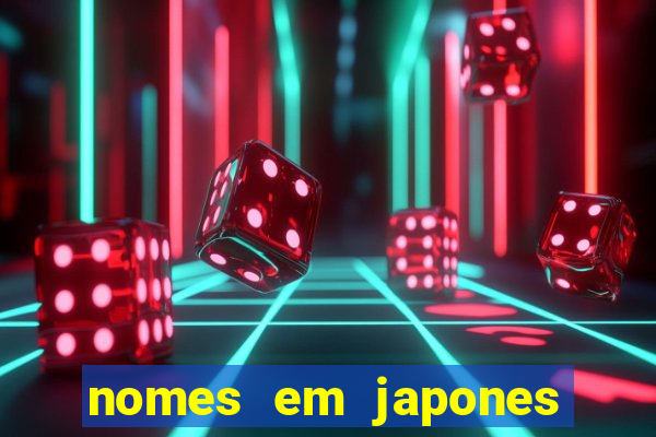 nomes em japones para jogo