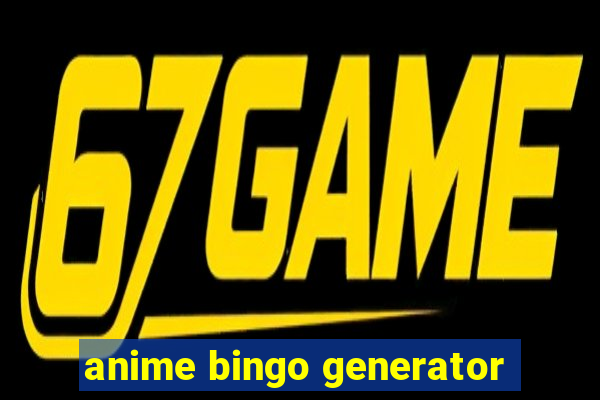 anime bingo generator