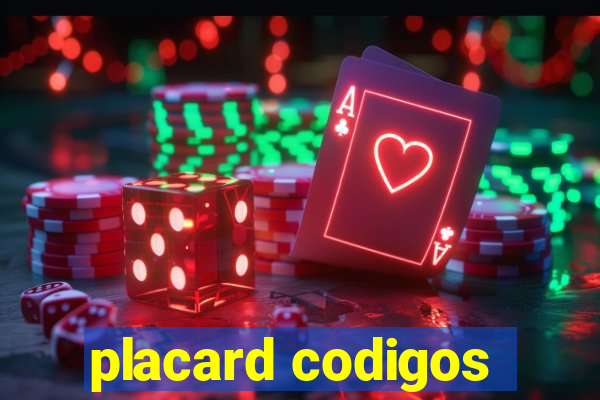 placard codigos