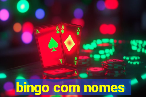 bingo com nomes