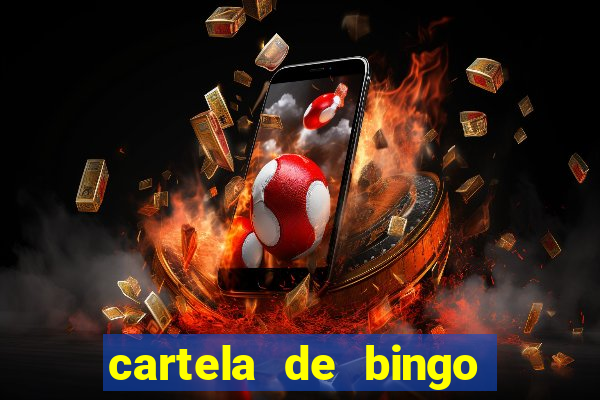 cartela de bingo de letras