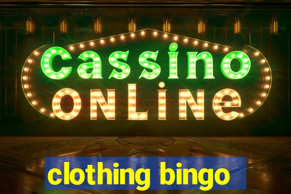 clothing bingo