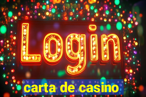 carta de casino