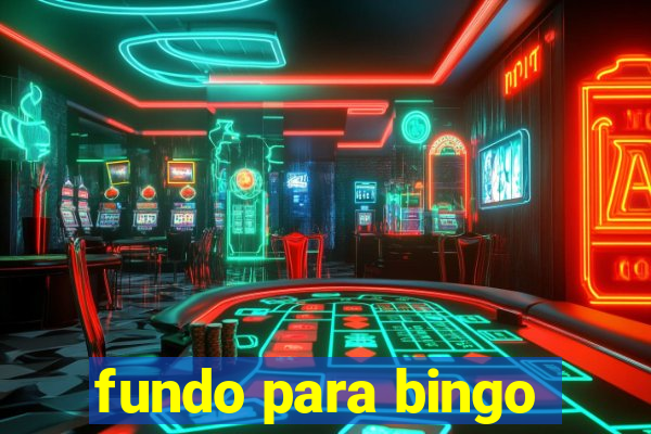 fundo para bingo