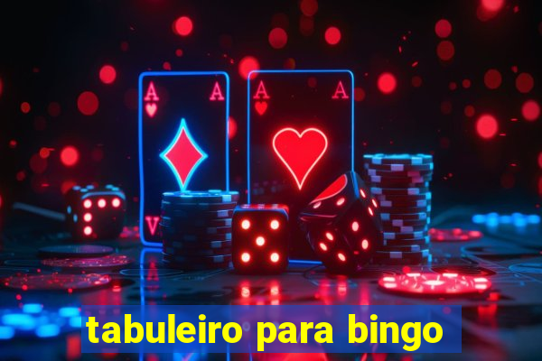 tabuleiro para bingo