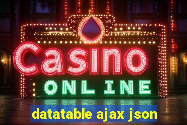 datatable ajax json