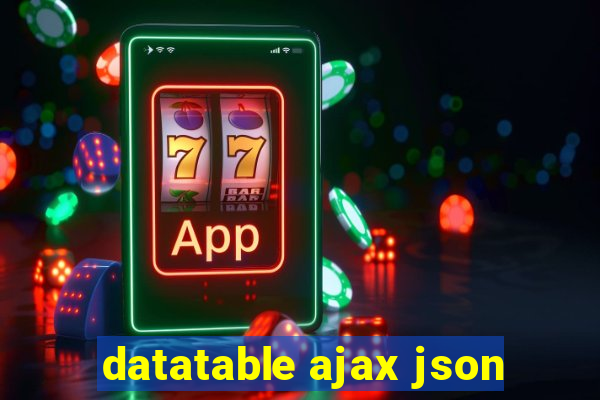 datatable ajax json