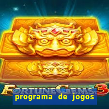 programa de jogos de futebol