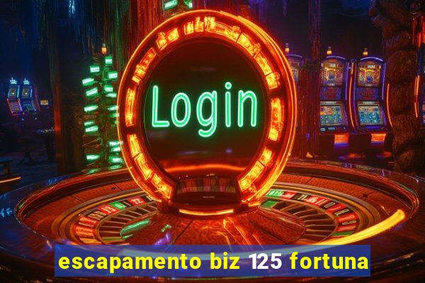 escapamento biz 125 fortuna