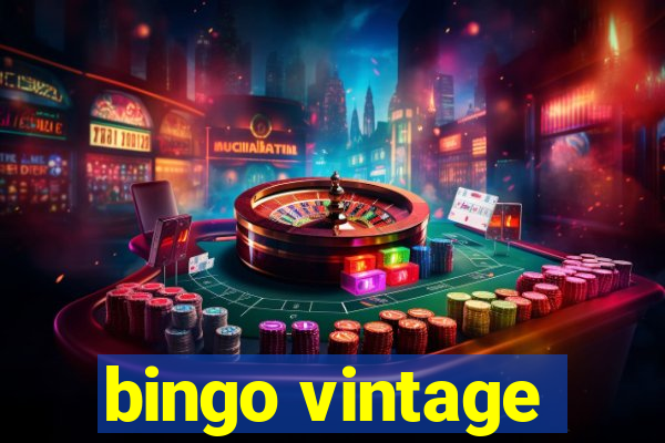 bingo vintage