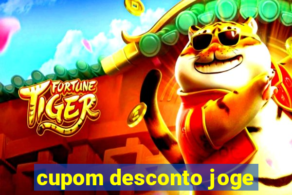 cupom desconto joge