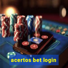 acertos bet login