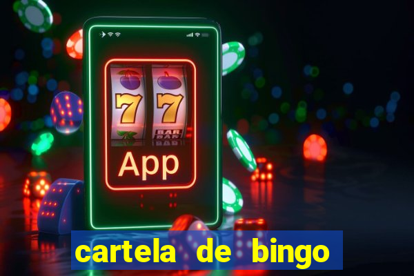 cartela de bingo cha de bebe