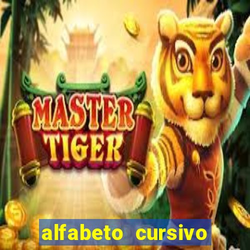 alfabeto cursivo pontilhado para imprimir pdf