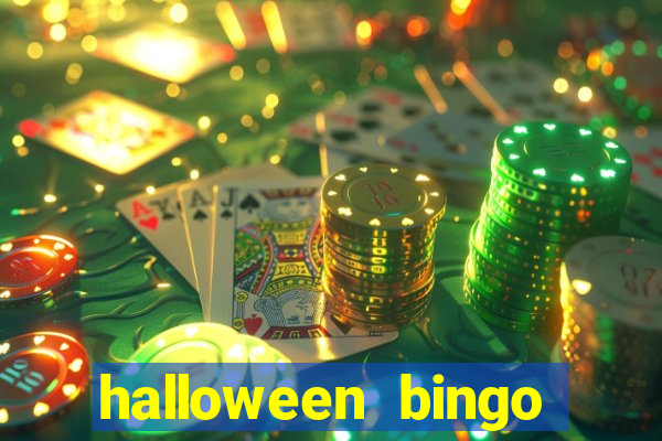 halloween bingo cards with numbers