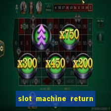 slot machine return to player