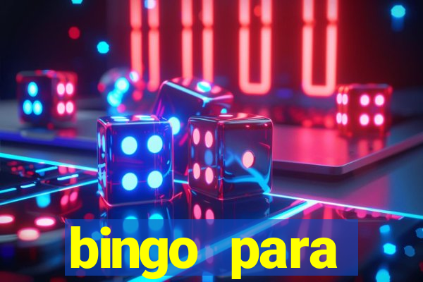 bingo para despedida de solteira para imprimir