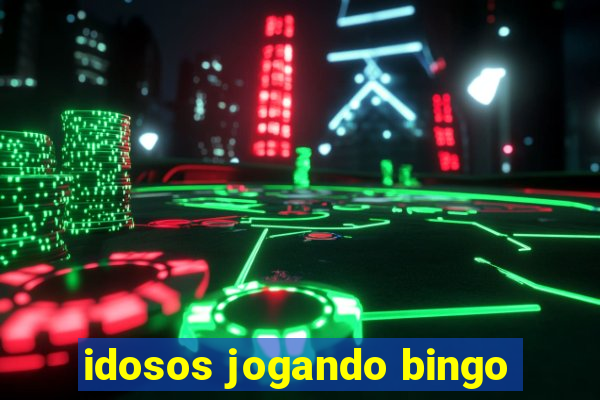 idosos jogando bingo