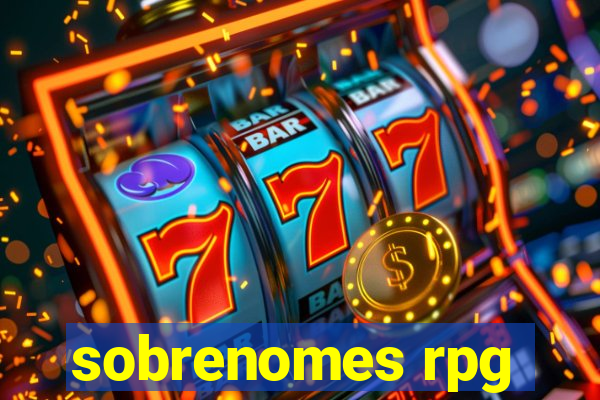 sobrenomes rpg