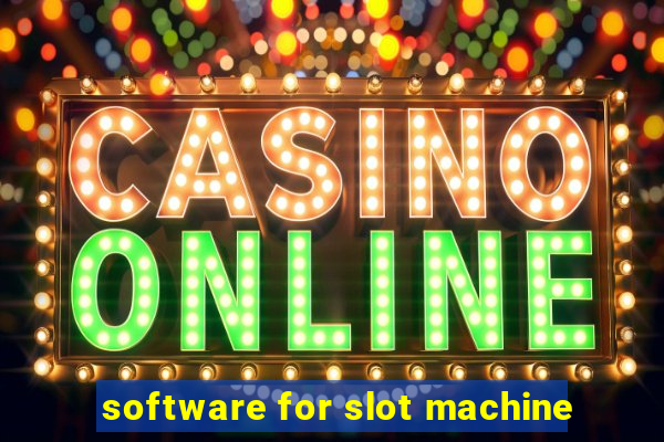 software for slot machine