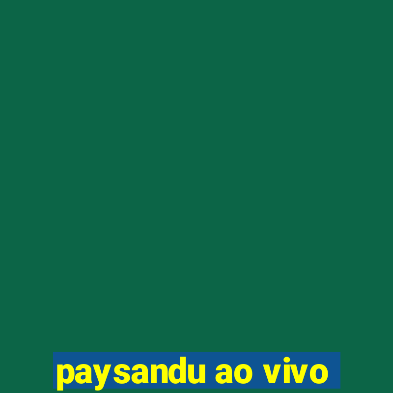 paysandu ao vivo